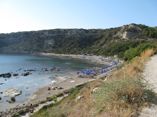 Cape Ladiko -pláž pod ním